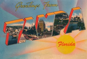 Grüße aus Tampa, Florida, ca. 1940er Jahre von Unbekannt