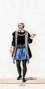 Griffith, Kostümentwurf für Shakespeares Stück, Heinrich VIII, 19. Jahrhundert