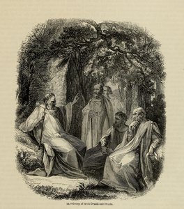 Gruppe von Erz-Druiden und Druiden aus dem Buch Old England: A Pictorial Museum, 1845 von Unbekannt