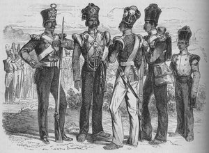 Gruppe von Sepoys, ca. 1880