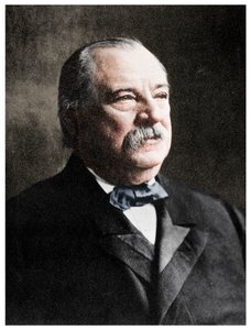 Grover Cleveland, 22. und 24. Präsident der Vereinigten Staaten, 19. Jahrhundert von Unbekannt