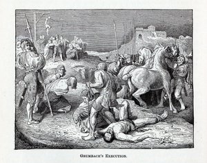 Grumbachs Hinrichtung, 1882 von Unbekannt