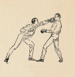 Schutz für Linkshänderführung am Kopf, 1912