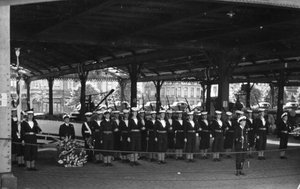 Ehrenwache von der HMS Sirius, Antwerpen, ca. 1946-1949 von Unbekannt