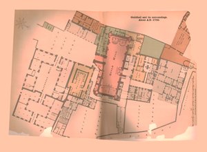 Gildenhalle Stadtplan von London, um 1750, 1886