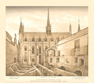 Nordseite der Guildhall, 1882-83, 1886