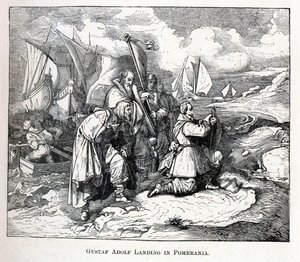 Gustav Adolf landet in Pommern, 1882