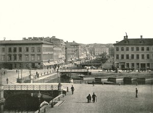 Gustav Adolfs torg und Ostra Hamngatan, Göteborg, Schweden, 1895 von Unbekannt