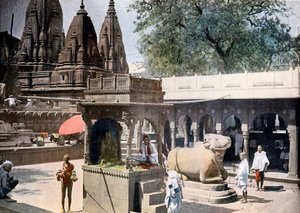 Gyan Bapi Brunnen des Wissens, Varanasi, Indien, ca. 1890 von Unbekannt