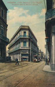 Habana. Calle Neptuno y San Miguel. Neptuno und St. Michel Straße, 1916