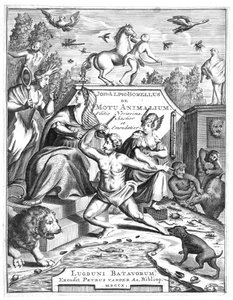 Halbtitel von De Motu Animalum von Giovanni Borelli, 1710 von Unbekannt