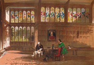 Halle in Ockwells, Berkshire, 1845 von Unbekannt