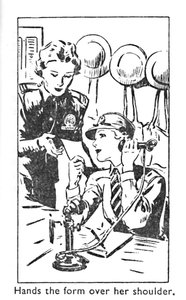 Hände die Form über ihre Schulter, 1940 von Unbekannt