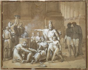Hannibal schwört ewige Feindschaft gegen Rom, ca. 1808 von Unbekannt