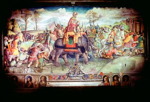 Hannibal und seine Armee überqueren die Alpen, 218 v. Chr. von Unbekannt
