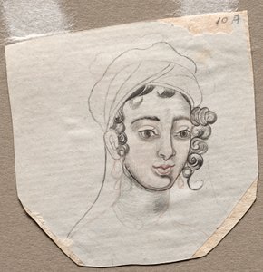 Kopf eines jungen Mannes, frühe 1800er von Unbekannt