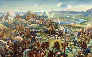 Cronje abwehren - General French blockiert den Weg bei Koodoosrand Drift, 1901