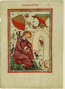 Heinrich von Veldeke aus dem Codex Manesse