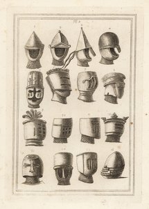 Helme von den großen Siegeln der Könige und Barone