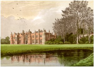 Hengrave Hall, Suffolk, Heimat der Familie Gage, um 1880