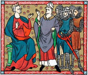 Heinrich II. und Thomas Becket von Unbekannt