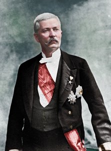 Henry Morton Stanley, walisischer Journalist und Entdecker, späte 19. oder frühes 20. Jahrhundert von Unbekannt