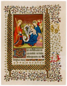 Heinrich VI. vor der Jungfrau und dem Kind, ca. 1420 von Unbekannt