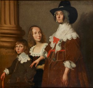 Hester Tradescant und ihre Stiefkinder, John und Frances