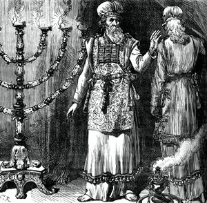 Hohepriester, die das Ephod und Leinengewänder zeigen, um 1880 von Unbekannt