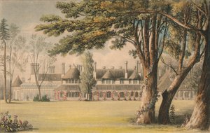 Seine Majestät Hütte, gesehen vom Rasen, 1823 von Unbekannt