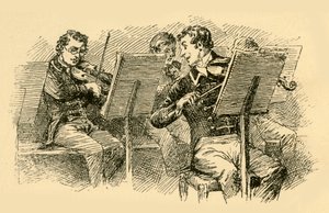 Sein geschicktes Spiel erregte die Aufmerksamkeit des Anführers, 1907 von Unbekannt