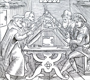 Historiographen beim Schreiben