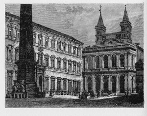 Geschichte des antiken Rom. Die Erzkathedrale St. Johannes im Lateran ist die Kathedralkirche der Diözese Rom und der offizielle kirchliche Sitz des Bischofs von Rom, der der Papst ist. von Unbekannt