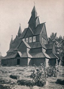 Hitterdal-Holzkirche, 1914 von Unbekannt