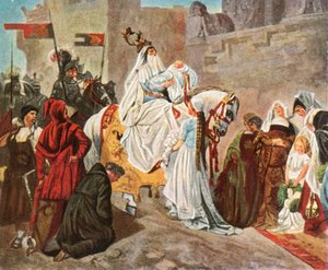 Heimkehr von Eberhard von Württemberg nach der Schlacht von Döffingen, 1388, 1936