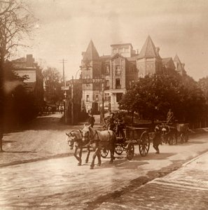 Pferdegezogener Krankenwagen, Belgien, um 1914-1918