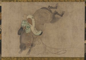 Pferd und Reiter, Momoyama-Periode, 1568-1615 von Unbekannt