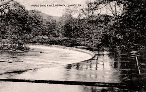 Horseshoe Falls am Fluss Dee, nahe Llangollen, Wales, frühes 20. Jahrhundert von Unbekannt