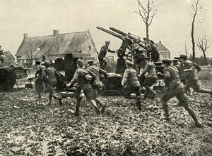 Feindliches Flugzeug gesichtet, 1919 von Unbekannt
