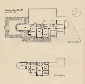 Haus in Burn Bridge von dem verstorbenen John Procter, F.R.I.B.A., 1942 von Unbekannt