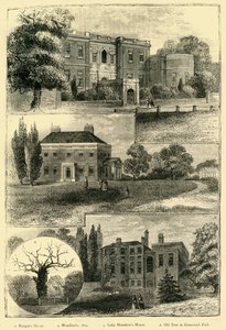 Häuser rund um den Greenwich Park, um 1878