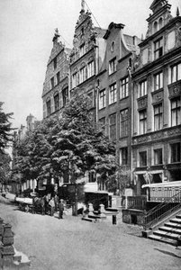 Häuser in der Brodbankengasse, Danzig, ca. 1922 von Unbekannt