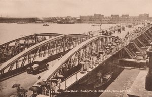 Howrah-Floating-Bridge, Kalkutta, um 1905
