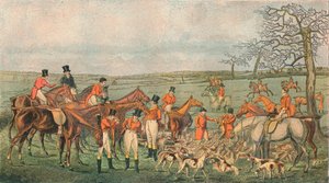 Jagd in Leicestershire, 1827 - In At The Death, 1890