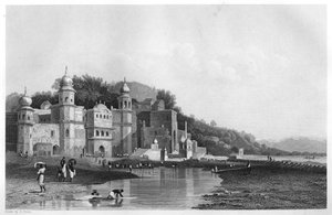 Hurdwar, ein Ort der hinduistischen Pilgerfahrt, Indien, ca. 1860