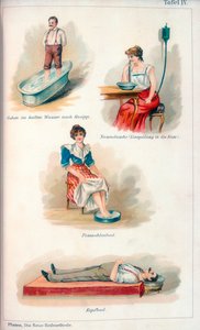 Hydrotherapie-Behandlungen, ca. 1902