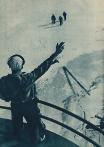 Eisbrücke in den USA, 1936