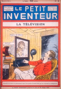 Idee für ein Videotelefon mit Neonröhren zur Bildanzeige, ca. 1927