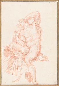Ignudo von der Decke der Sixtinischen Kapelle von Unbekannt