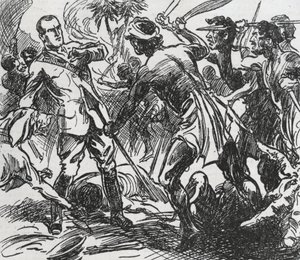 Illustration mit Sexton Blake in Penny Popular von Unbekannt